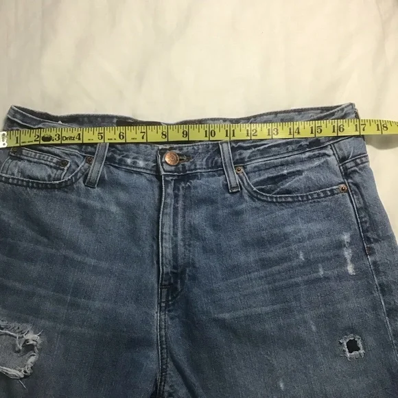 J.Crew Broken In Boyfriend Denim Jean Shorts Medium Wash, Size 30 - Picture 10 of 12